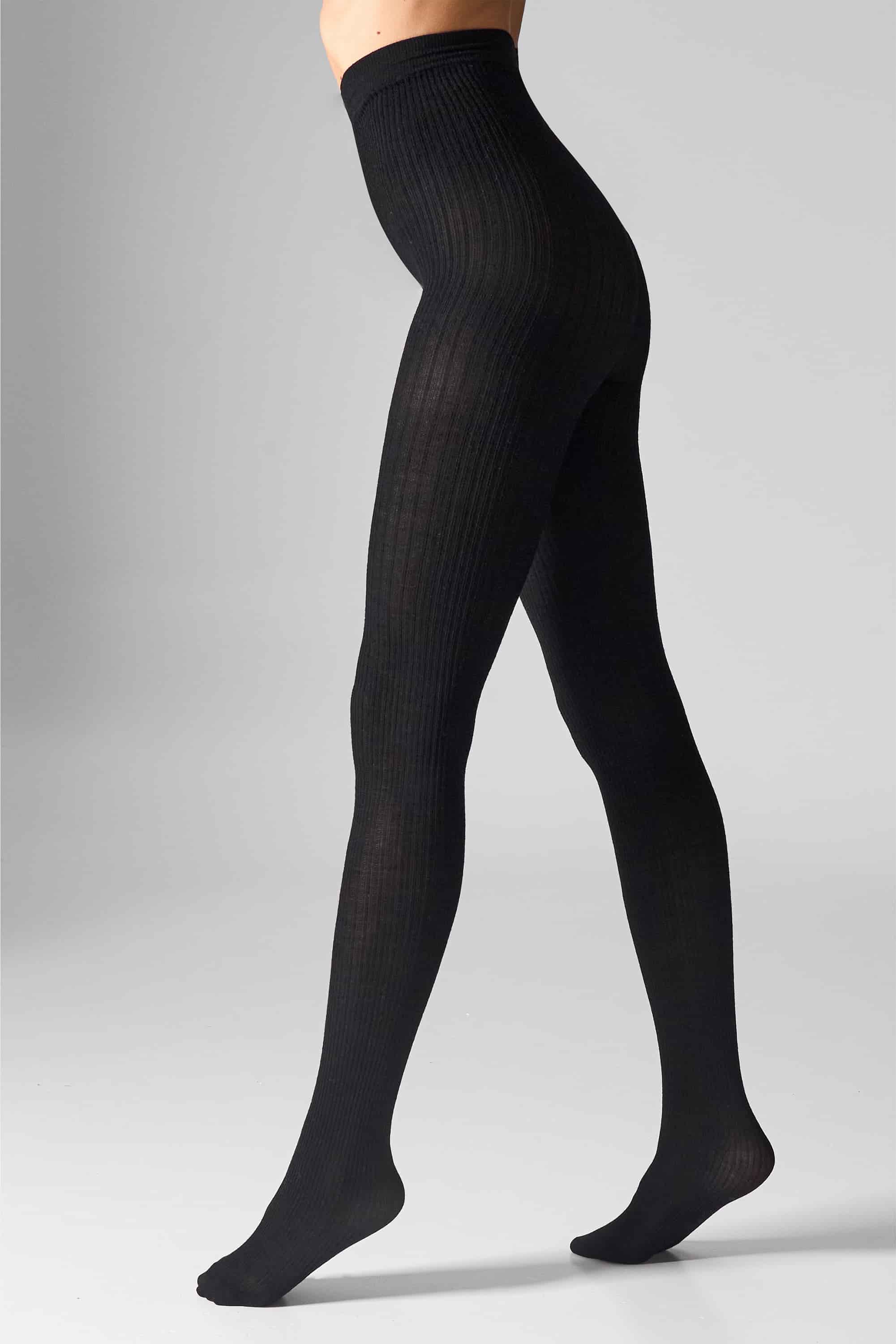 Patterned tights for women Legs L2010 Wool merino nero-image