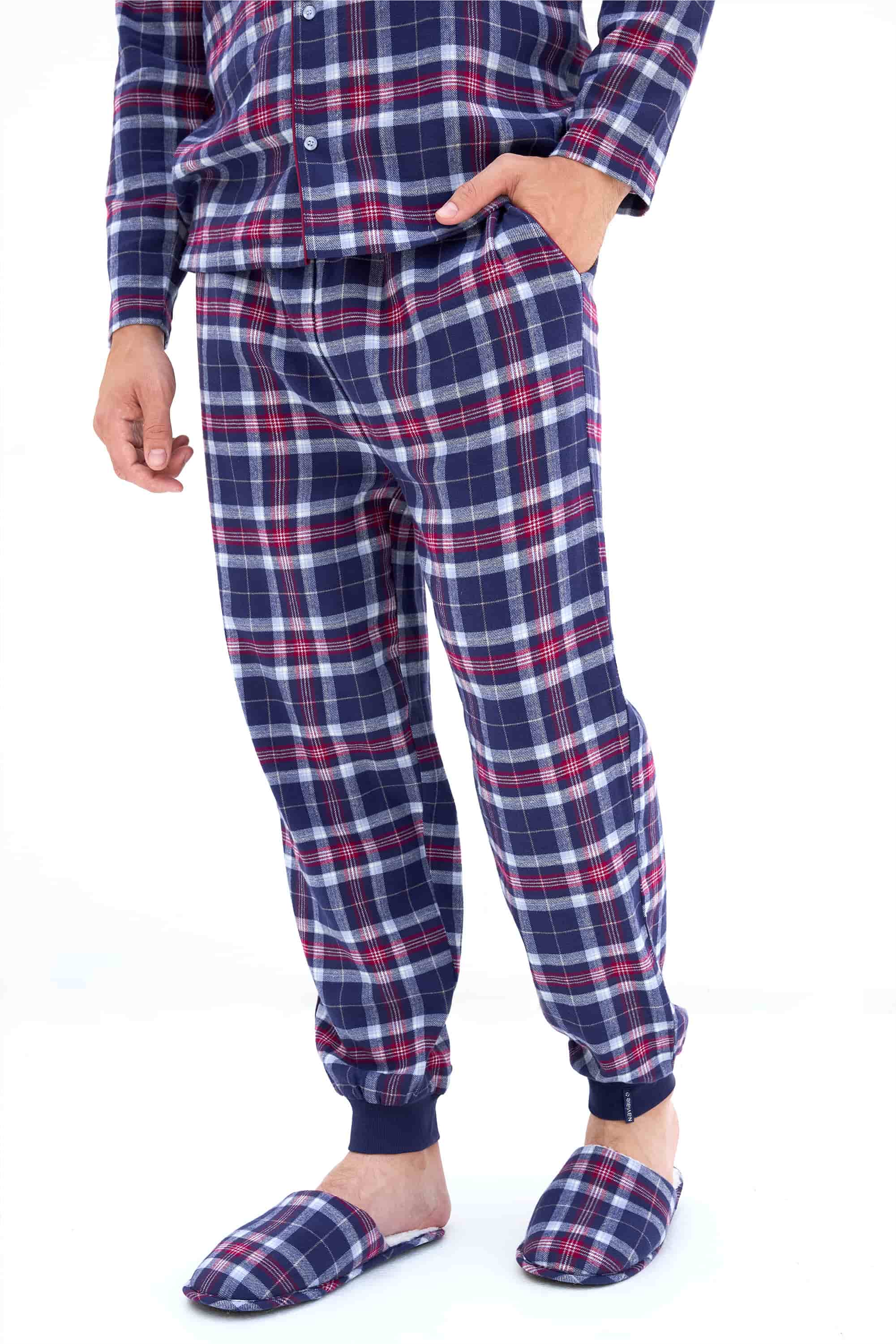 Pants Naviale UH421-07 Scotch burgundy blue-image