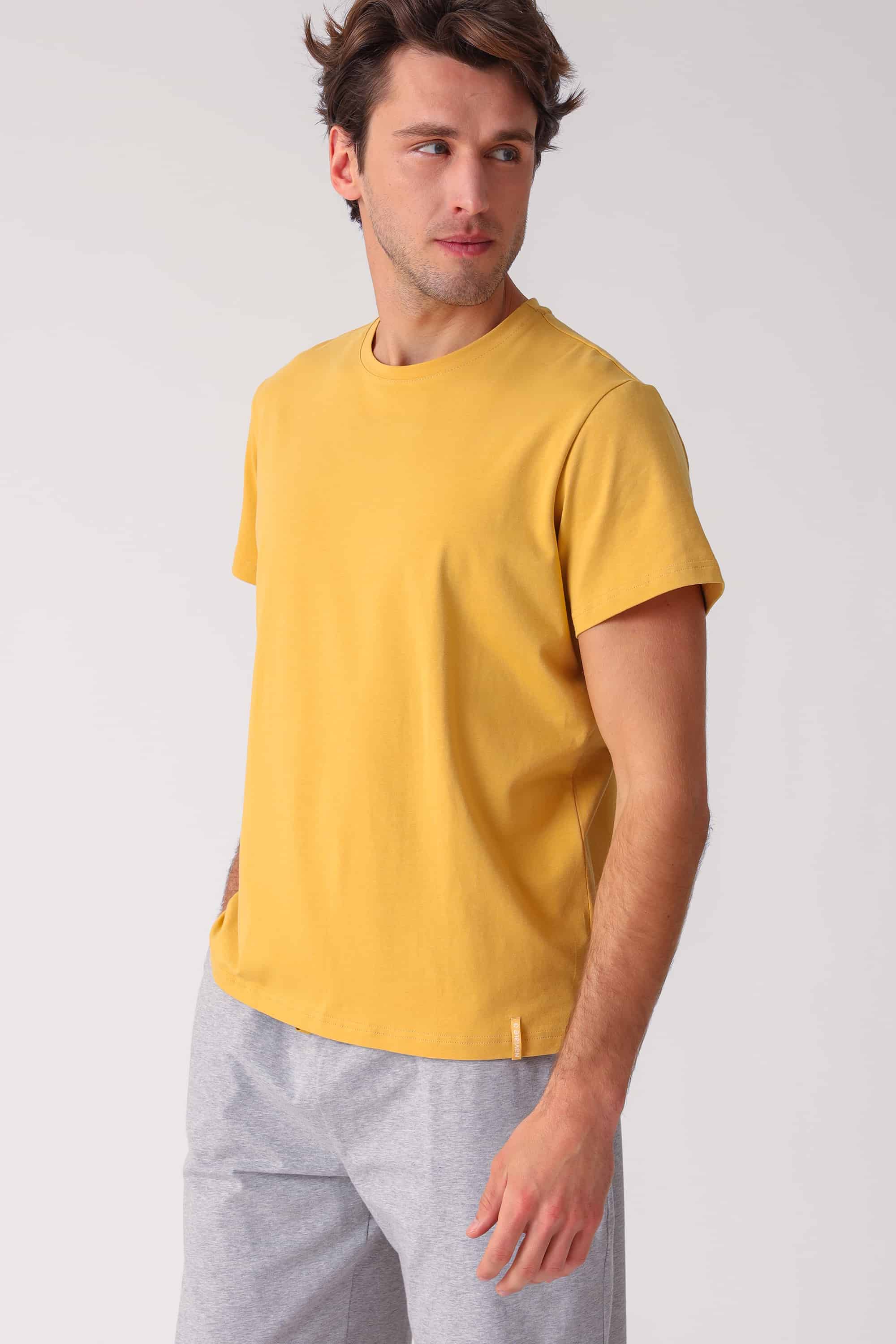T-shirt for men Naviale MH320-04 Regular man charlie bronze ocher-image