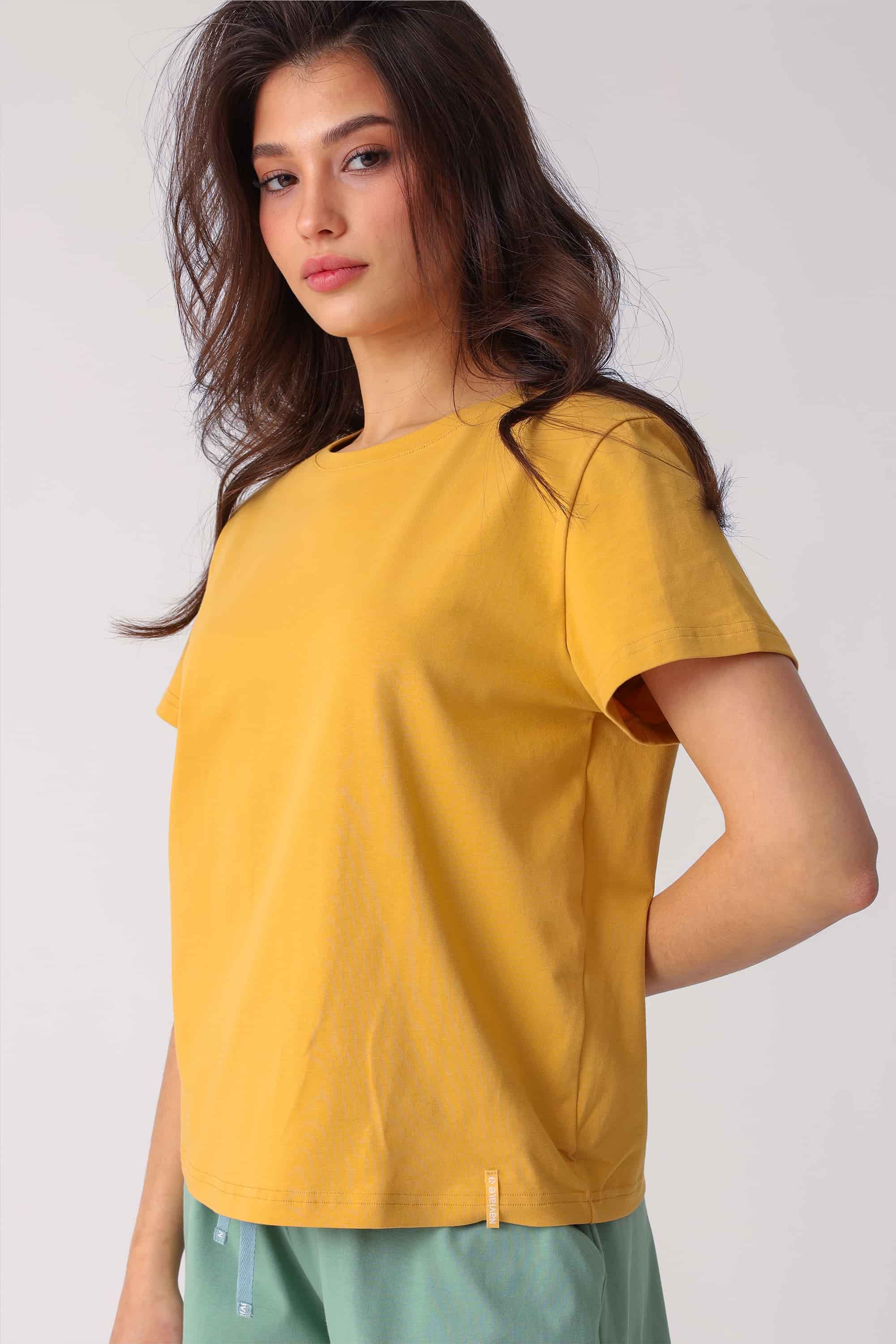 T-shirt for women Naviale LH320-04 Regular lady lima bronze ocher-image