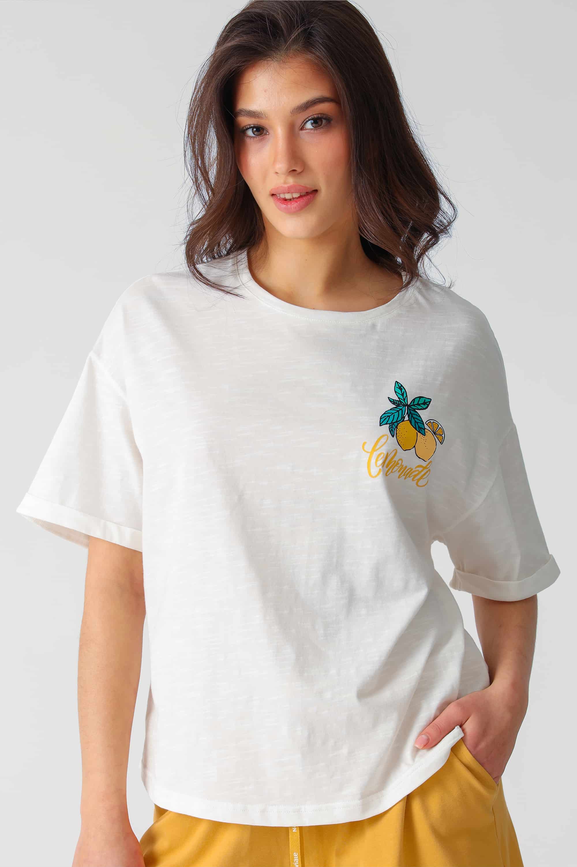 T-shirt for women Naviale LH529-01 Amalfi antique white-image