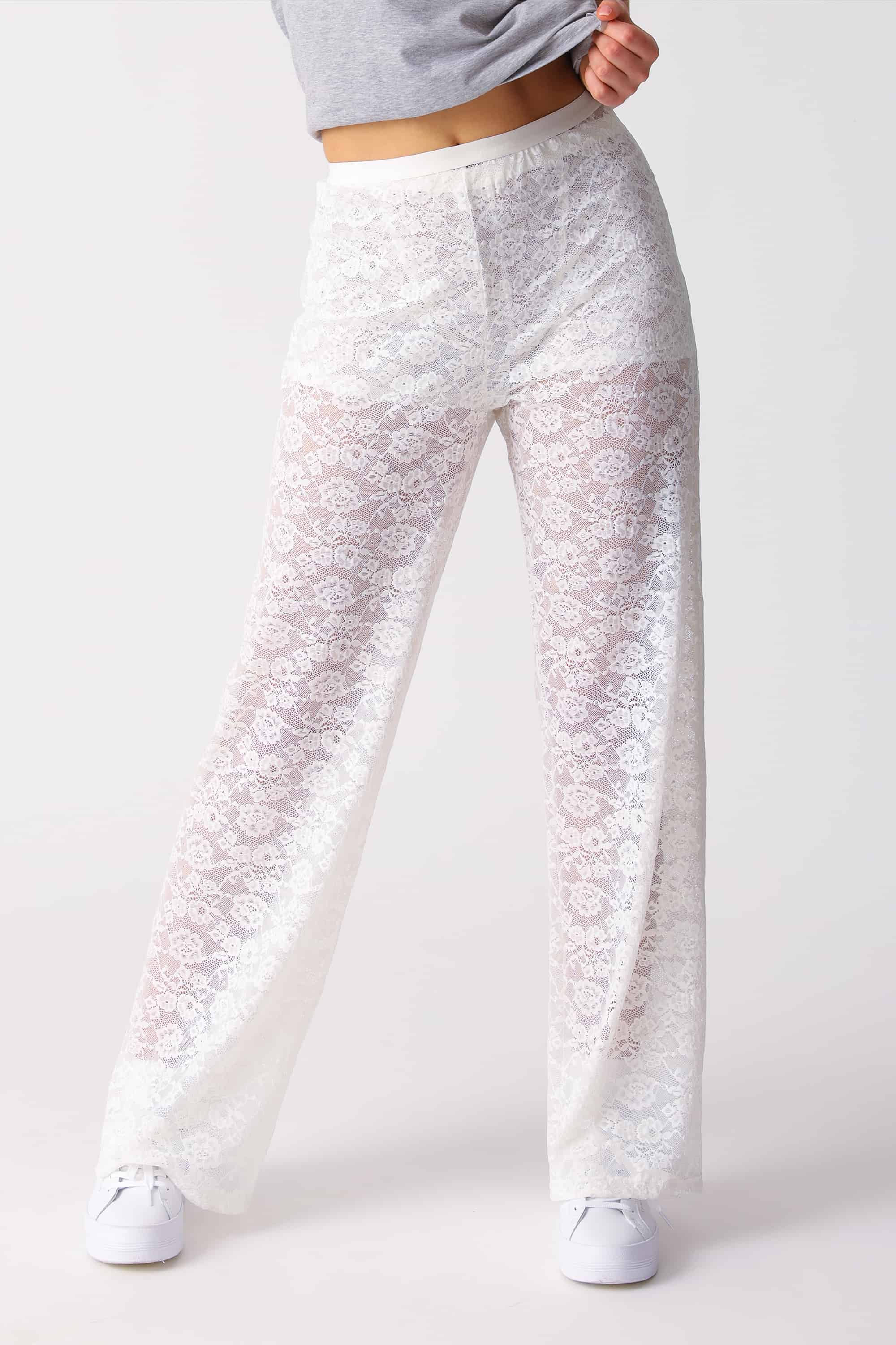 Pants for women Naviale LH420-09 Arabeska antique white-image