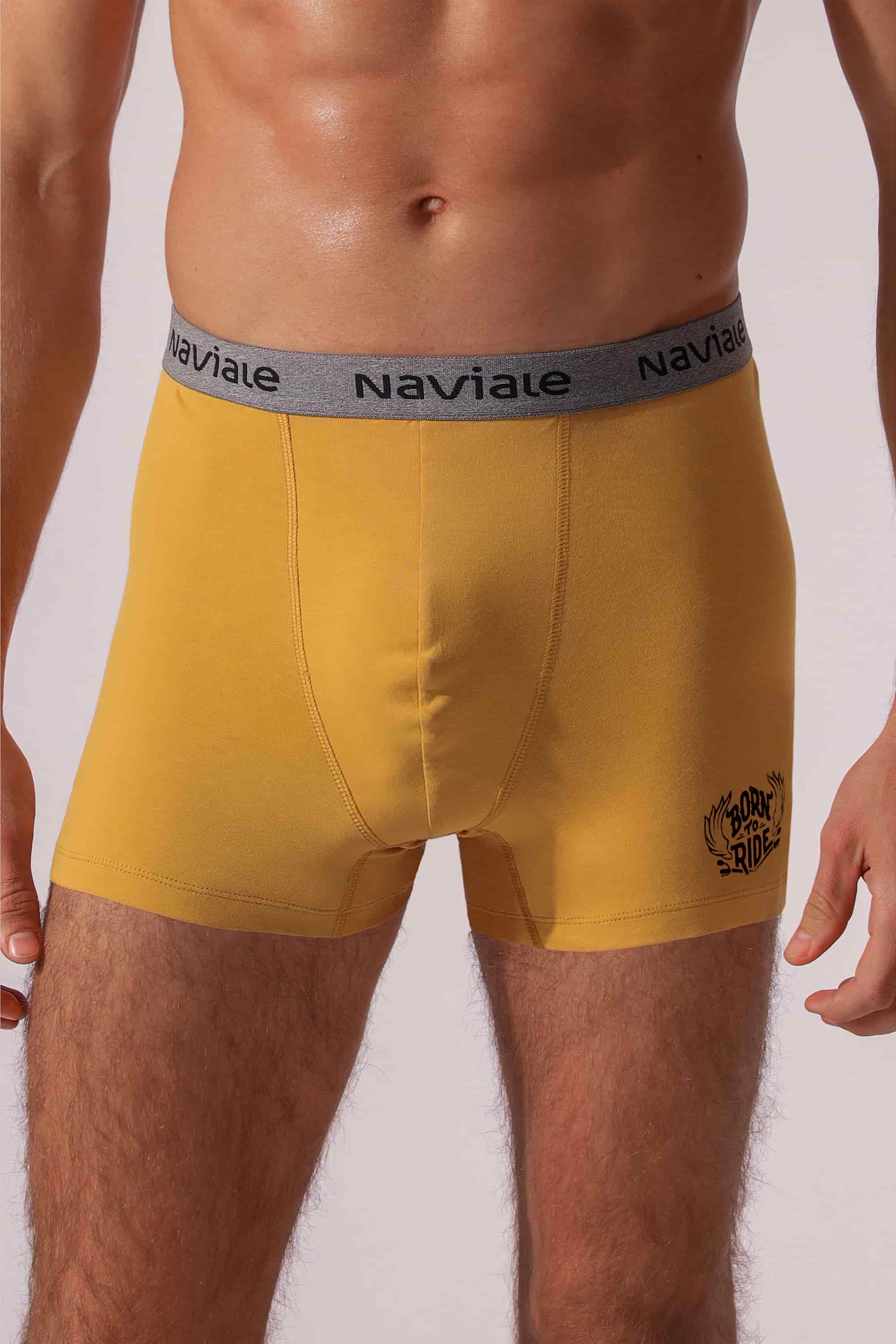 Underpants for men Naviale MU222-05 Oscar bronze ochre/black-image
